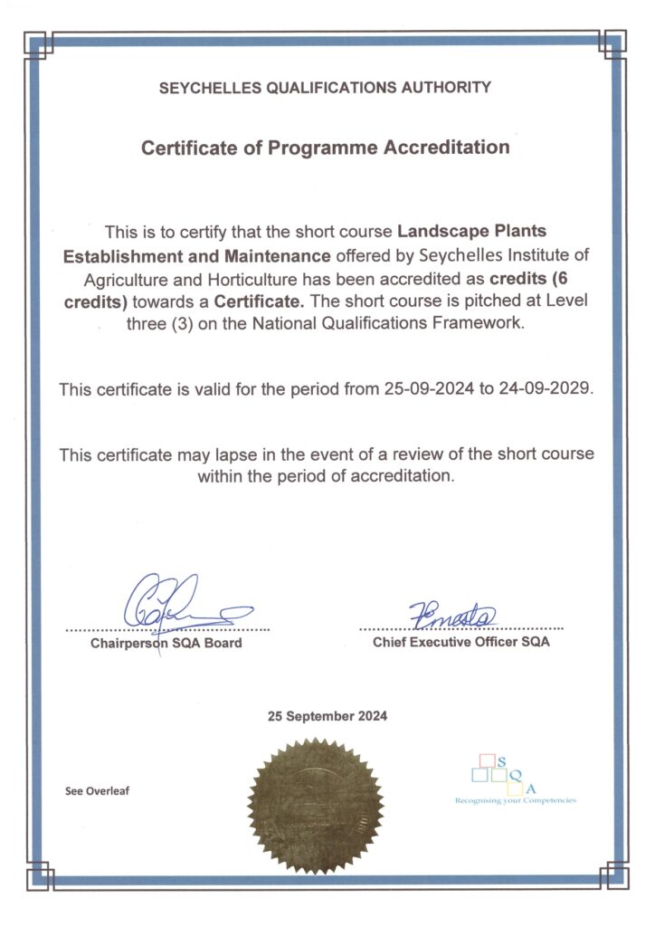Certificate of Short Course Accreditation - Landscape Plants Establishment and Maintenance_page-0001