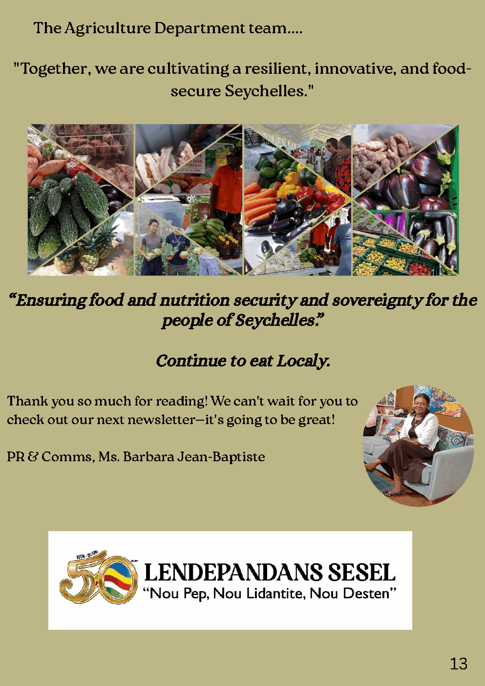 Agriculture Department Newsletter June 2026 - page 13