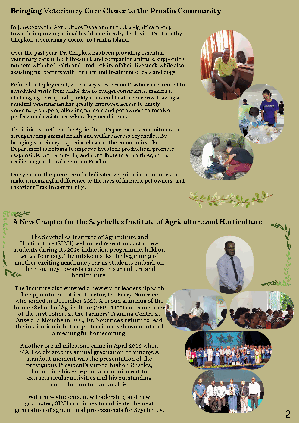 Agriculture Department Newsletter June 2026 - page 2
